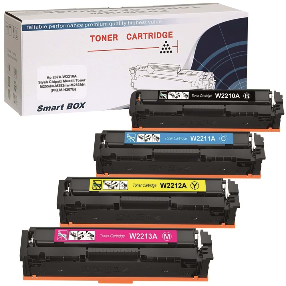 Hp 207A-W2210-M283-M255 CHİPSİZ 4 REBK SET Muadil Toner 1350 Baskı