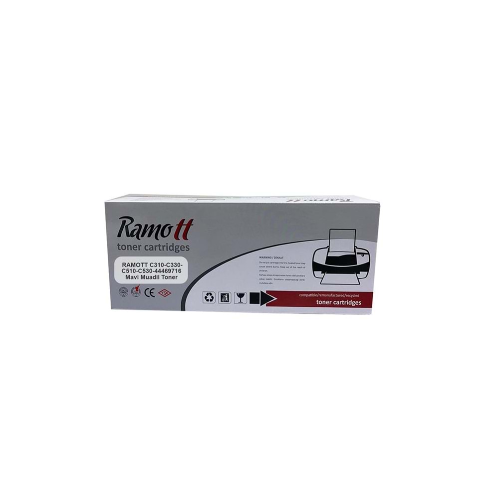 RAMOTT C310-C330-C510-C530-44469716 Mavi Muadil Toner 2000 Sayfa
