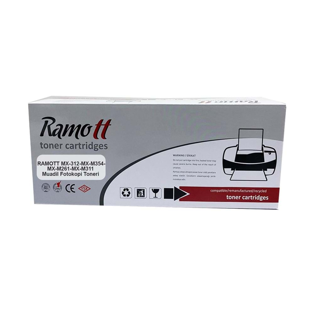 RAMOTT MX-312-MX-M354-MX-M261-MX-M311 Muadil Fotokopi Toneri 25000 Baskı