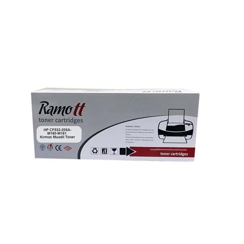 Ramott HP CF533-205A-M180-M181 Kırmızı Muadil Toner 1000 Sayfa
