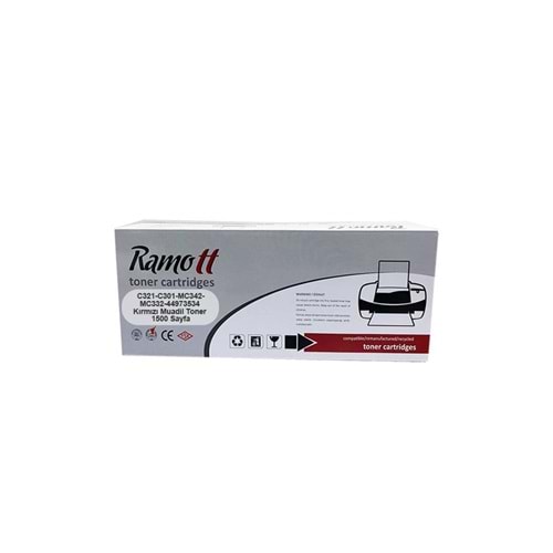 RAMOTT C321-C301-MC342-MC332-44973534 Kırmızı Muadil Toner 1500 Sayfa