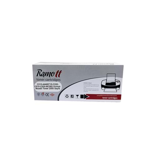 RAMOTT C310-44469715-C330-C510-C530-MC562 Kırmızı Muadil Toner 2000 Sayfa