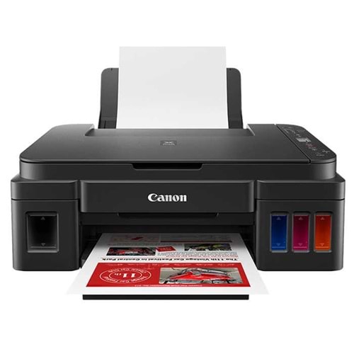 Canon Pixma G3411 Wi-Fi + Tarayıcı + Fotokopi Renkli Çok Fonksiyonlu Tanklı Yazıcı